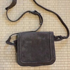 Peter Nappi Crossbody Bag (Suede Leather, Brown)